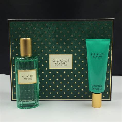 gucci memoire d'une gift set|Gucci Memoire Dune Odeur Edp Spray Unisex, 3.3 fl oz, clear.